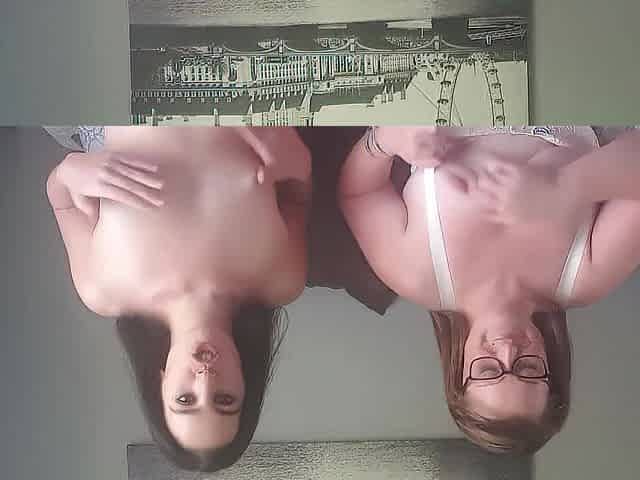 Smokin' a cigarette with my large boobs ally
