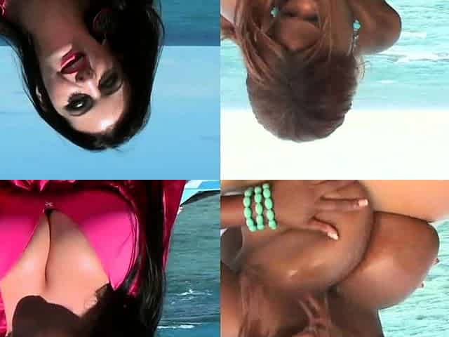 Interracial threesome with big boobed Kelly Madison
