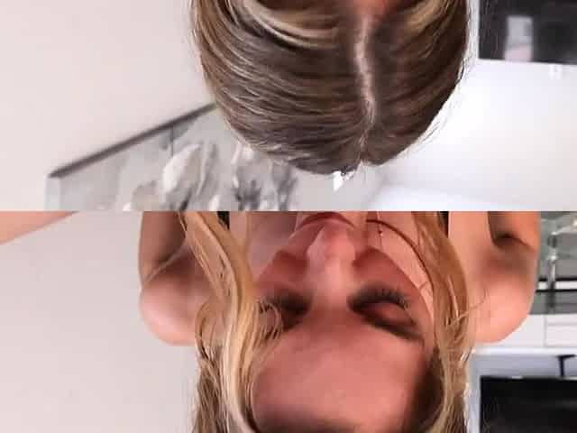 Hot Blonde Roommate Rewards Me with Deepthroat and Hardcore