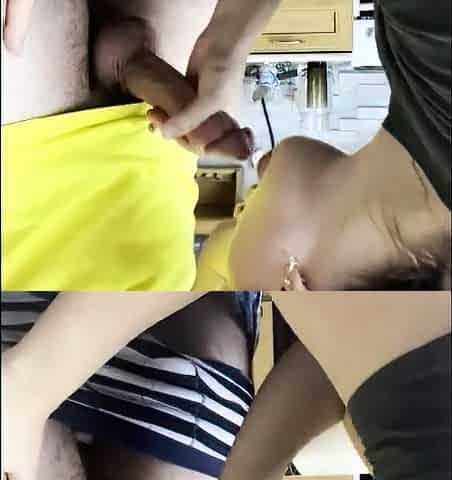Rough Morning Throat Fuck with a Big-Ass Brunette
