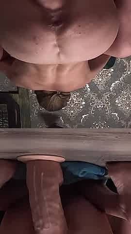 This Is Cheating! a Husband Filmed His Wife Tearing Her Vagina Apart with a Giant Dildo While She Swallowed Her Lover's Penis