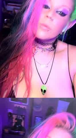 Hot babe with big boobs playing with her lactating boobs