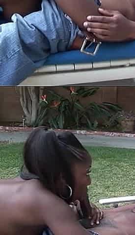 Hot Black Slut Takes Monster BBC Deep in Her Tight Pink Pussy During Wild Outdoor Fuck - Massive Load Dumps on Her Curvy Ass