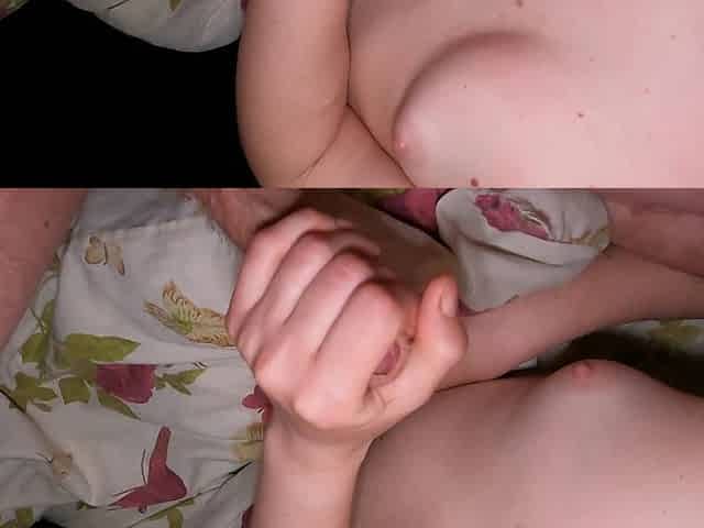 Stepsister Agreed to a Quick Handjob!