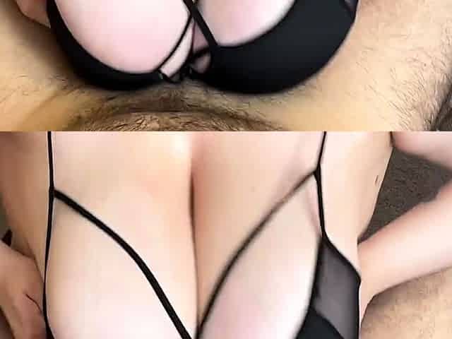 Australian BBW with big boobs gives blowjob