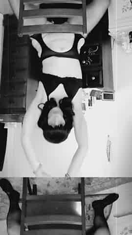 Sexiebabi B&W Betty Page Style Striptease