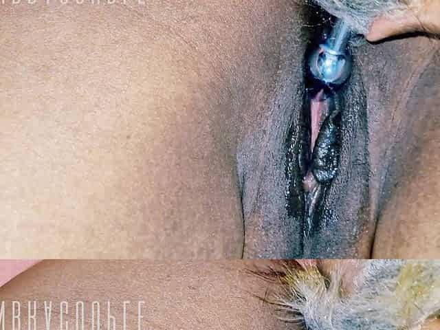 Ass Plug in Vagina for Indian Desi