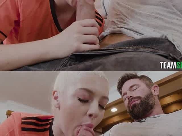 Gia OhMy & Madison Brite & GI Joey in Smiley Slut Eats Some Ass and Gets a Facial - BadMilfs