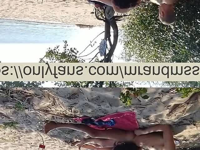 Public Oral job On The Beach From A Hawt Brunette hair