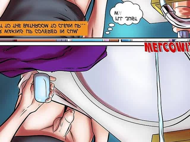 Nerd Studhorse Hentai: 3 Chicks banging jointly!