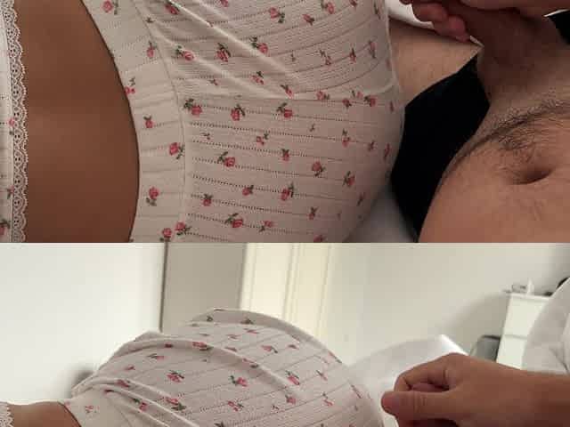 Sharing Bed with Step Sis and Fuck Her Pussy but I Didn't Get My Dick Out in Time and Cum Inside