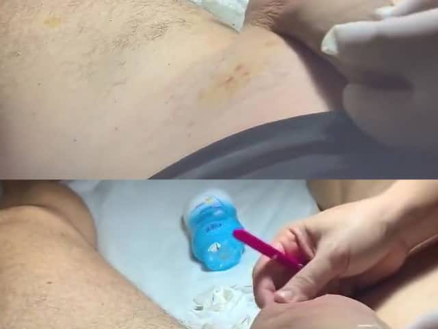 Brazilian Wax for a Big Floppy Dick Part 4 Wax and Tweez