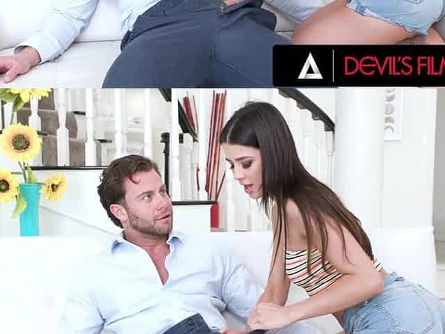 DEVILS FILM - Cute Kylie Rocket Wants For A Warm Creampie In Her Lesbo's Snatch