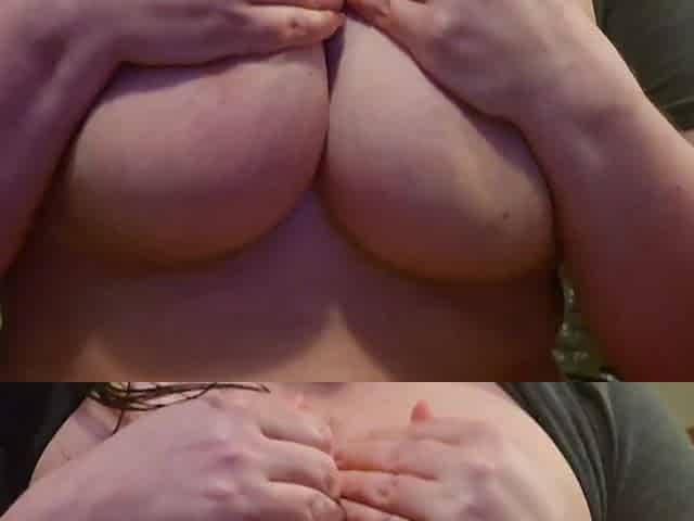The large natural breast's of Candid Sandra