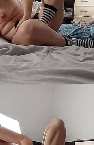The Hairy Hair of a Sexy Wife Dances Naked. Hairy Brunette, Big Tits, Big Ass.