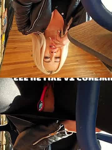 Big Tits MILF Gives a Rapid Gape in Black Shorts