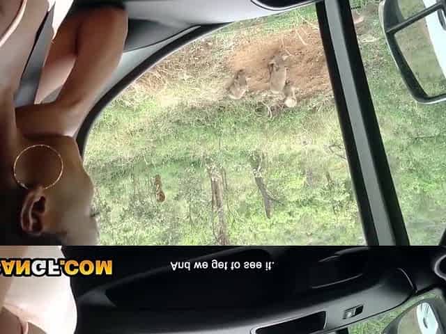 Large Melons Black GF Mouth Screwed By BWC In The Midst Of Safari!