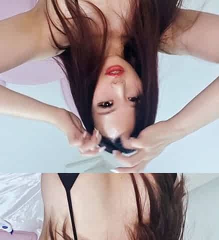Solo Aiden Ashley masturbates in stockings