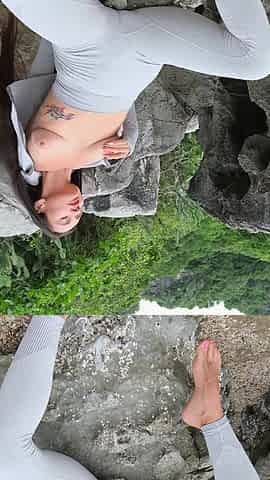 Risky Public Solo Masturbation with Fisting and Squirting