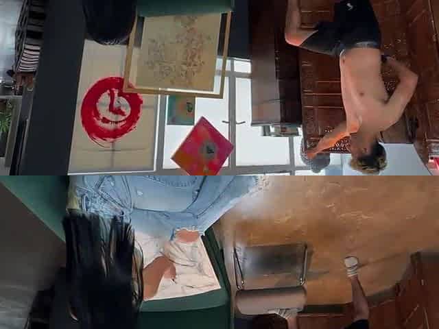 PAINTER HAS SEX WITH HER MODEL DURING AN ARTISTIC SESSION