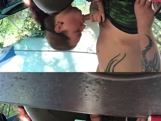 PAWG Deepthroat to Doggy At Camp