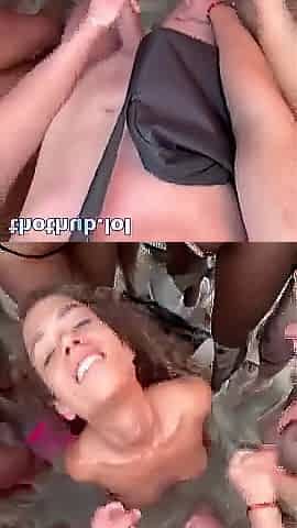 Lola Pelligrini Public Beach Bukkake