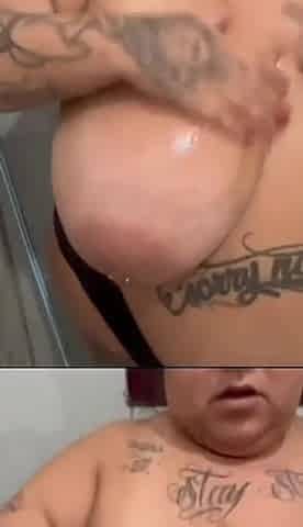 Naughty Girl Applies Oil Before the Shower