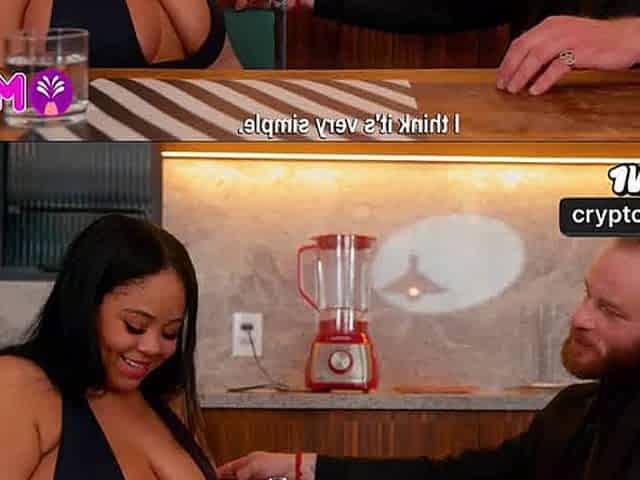 Busty milf gets banged without a condom by her husband's hottest friend