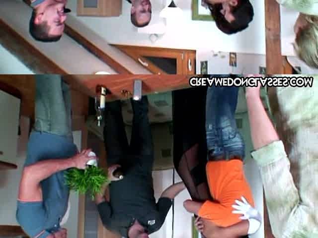 Classy wife Helena lays on her back while they take turns fucking her