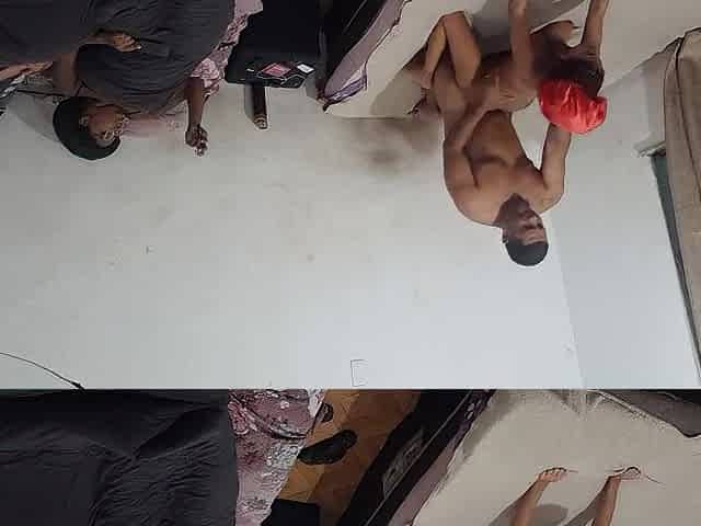 Youthful angel having sex in front of her allies.