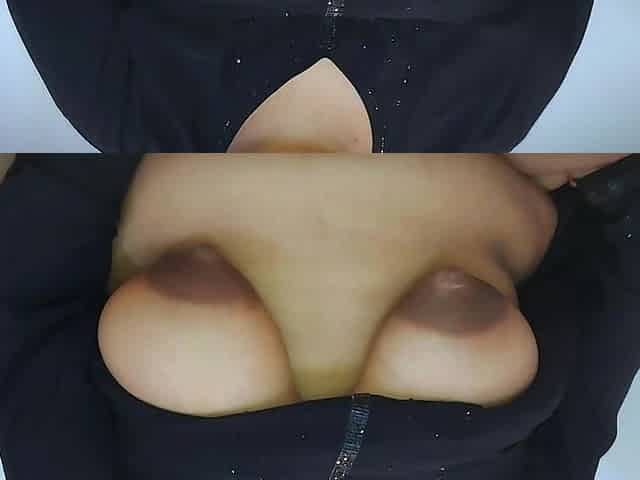 Arab Huge Boobs & Puffy Brown Nipple's Muslim Hot MILF Stepsister Destroy Her Pussy by Her Finger!