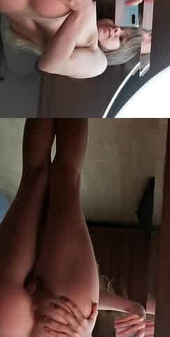 Blonde teen solo stripdance