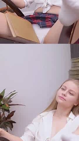 My18teens - Petite Skinny Girl with a Small Tits Fucks Her Pussy with Fingers