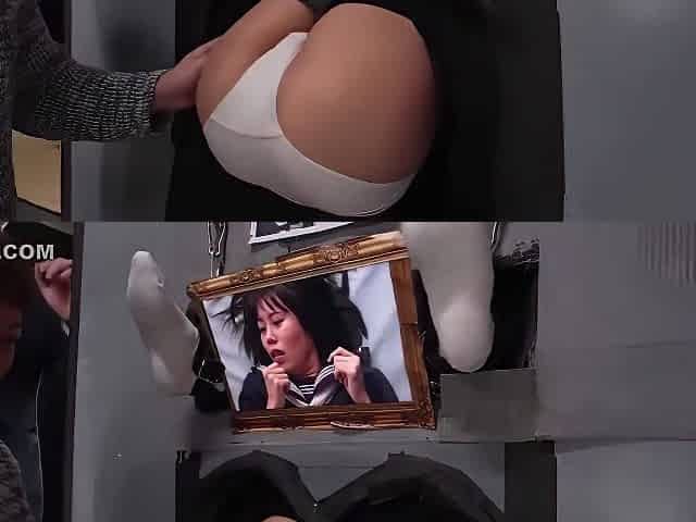 Japanese Girls Getting Fucked In A Wall Ass Where Horny Men Fuck Their Sexy Butts