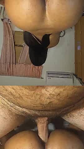 Riding my schlong with her biggest butt