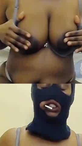 Squeezing Twisting Slapping My Tits Sucking a Lollypop