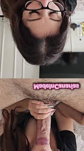 Glasses hotty gives me a slow tugjob massage and ruined climax