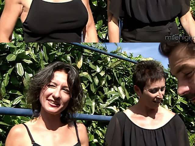 Several horny dudes fuck Zaza La Coquine and her girlfriends by the poolside