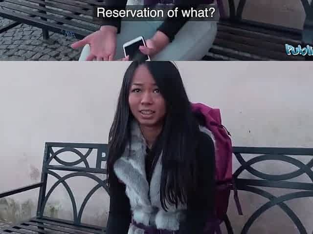 Thai teen gets her sweet twat broke by a public agent on cam