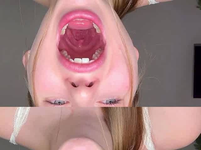 stepsister likes to show her mouth and tongue