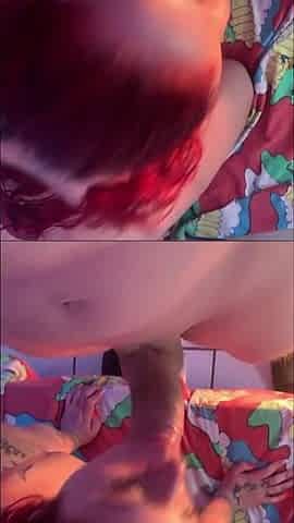 Little Slut Moaning Loudly on Doggy - Creampie