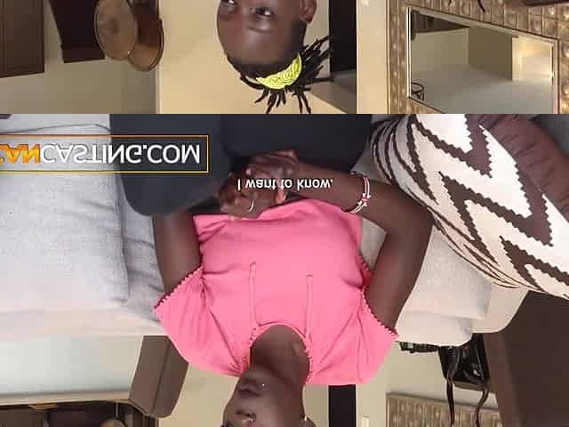 BIG BLACK LACTATING TITS Ebony Pussy Rammed Deep In Fake Modeling Casting