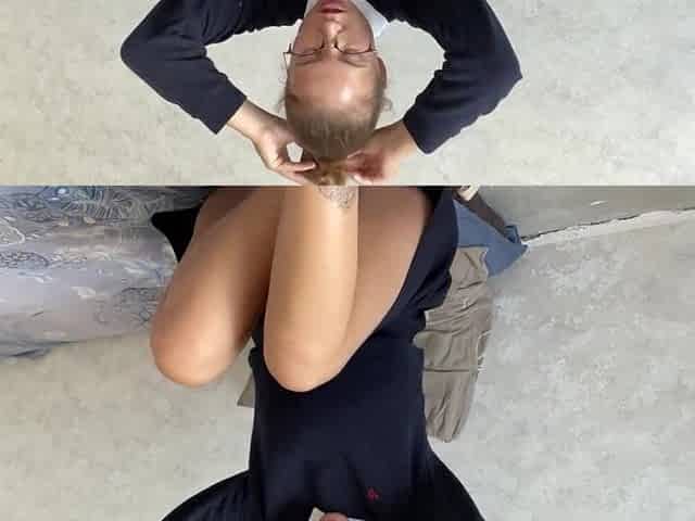 Teacher teaches public masturbation lessons!