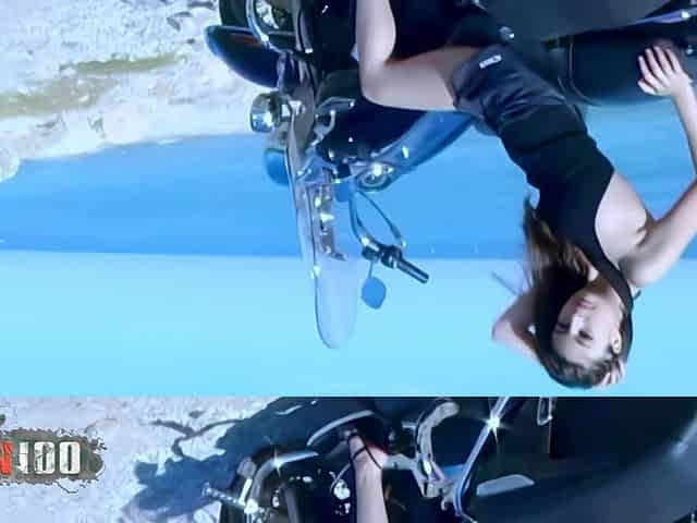 Carla: Carla, a Beautiful Young French Girl with a Perfect Body Naked on a Motorbike by the Sea
