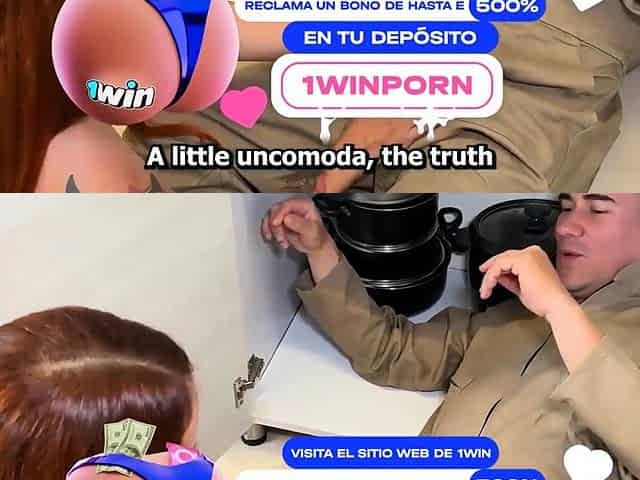 Fucking plumber with huge cock. Andrea Castro and Jean Paul