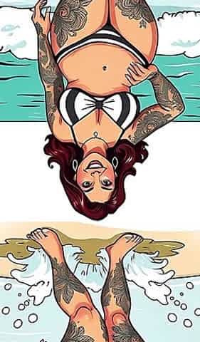 Ai Tattoo Art Curvy Bikini Women