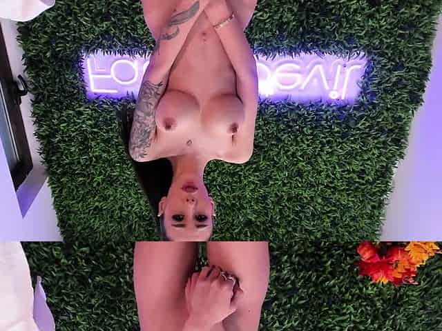 Blonde tight pussy babe solo toy fun in glamour masturbation