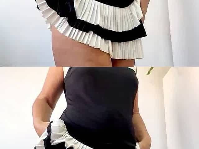 Horny MILF in Short Skirt and High Heels Can't Resist Anymore and Masturbates at the Office and Has an Orgasm