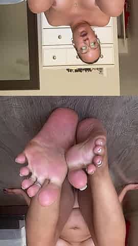 Latina Tanfeets Naked JOI W Hand Motions White Toes