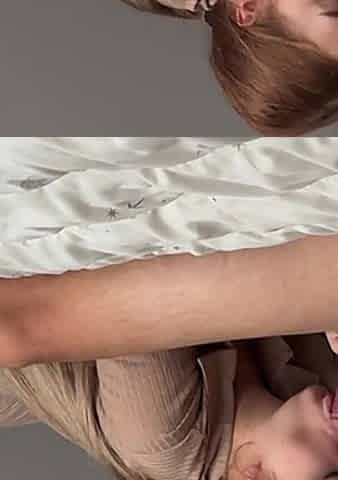 Skinny Girl with Meaty Pussy Fucks Herself!